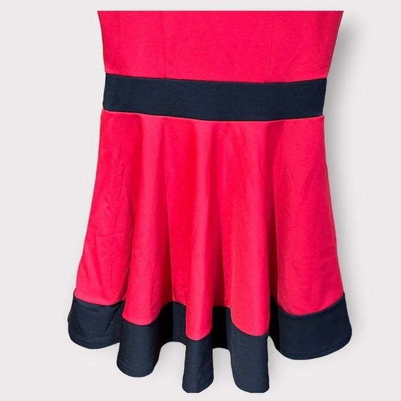 Skater black & red dress mesh detail size 12 used chemistry ladies party - Picture 2 of 14